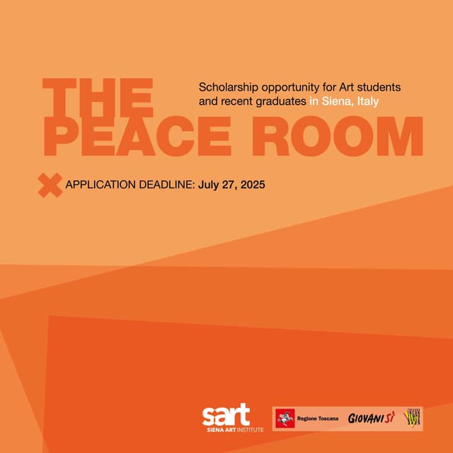 Scholarship opportunity: THE PEACE ROOM