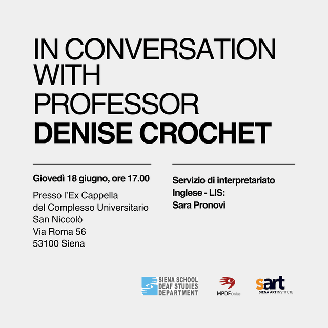 In conversation with Prof. Denise Crochet